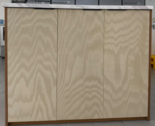 Load image into Gallery viewer, Custom Shoes Cabinet, 1550w x 430d x 1235h mm, Wood Veneer with Dedar Amoir Libre 0014 Wall paper