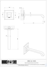 Load image into Gallery viewer, Mimi 31203.031 Basin Spout with 211 Projection with Mimi 31206.031 Built-In Basin Mixer Control in Chrome