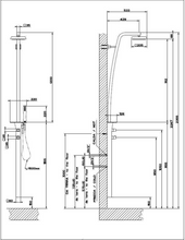 Load image into Gallery viewer, Mimi 31436.031 Wall-Mounted Thermostatic Mixer in Chrome with Showerhead, Diverter and Handshower