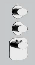 Load image into Gallery viewer, Ovale 37623.031 Thermoststic Two-Way Concealed Mixer in Chrome