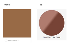 Load image into Gallery viewer, Allure_O' TAO125QL Table, 1250w x 1250d x 720h mm, Top Glossy Clay 7850L, Frame Glossy Tobacco 4232L