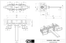 Load image into Gallery viewer, Eleganza 46090.031 three-hole basin mixer with spout in CHROME and w/45089.031 built-in part