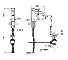 Load image into Gallery viewer, 316 54201.708 basin mixer in copper brushed PVD