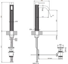 Load image into Gallery viewer, 316 54204.239 basin mixer in brushed steel with pop-up waste
