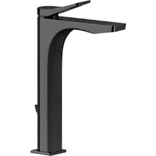 Load image into Gallery viewer, Rilievo 59009.706 high version basin mixer in black metal PVD with pop-up waste