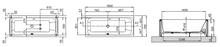 Load image into Gallery viewer, Diva 590 Built-In Bathtub with Frame, Basic Whirlpool with 6 Jets Finish: White / Chrome