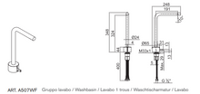 Load image into Gallery viewer, 2793a507wf Single-Hole High Basin Mixer in Brushed Stainless Steel