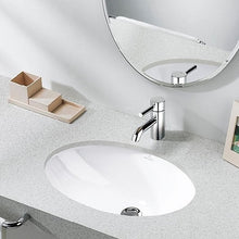 Load image into Gallery viewer, Evana 6144.00.R1 Undercounter Washbasin 615 X 415 mm in White Ceramicplus with Overflow