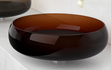 Load image into Gallery viewer, Glo Ball Globallmt33 Murano Glass Washbasin Diameter 420mm in Cognac