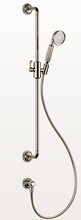 Load image into Gallery viewer, 35072.142 + 35091 one-way thermostatic mixer in Brushed Nickel, 65142.720 shower set in Nickel PVD