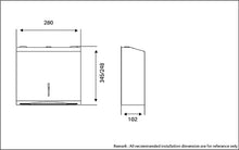 Load image into Gallery viewer, 8007004X stainless steel (SS304) paper dispenser in satin finish