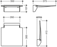 Load image into Gallery viewer, Hewi 9505120590 Lift Up Seat Colour : White