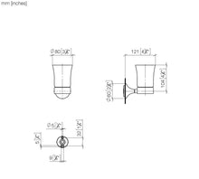 Load image into Gallery viewer, Vaia 83.400.809.99 wall-mounted tumbler holder in dark platinum matt