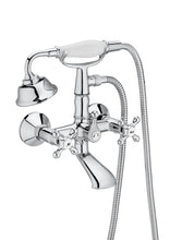 Load image into Gallery viewer, A5A014BC00 Carmen wall mounted bath shower mixer in chrome with accessories