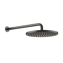 Load image into Gallery viewer, 90110307000-99 450mm projection pipe 462 x 61 x 24 mm, 04120509100-99 Lisse 300mm shower head in Dark Platinum matt