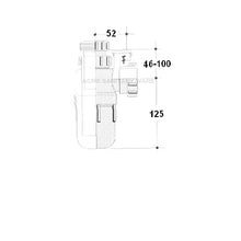 Load image into Gallery viewer, LT781 1-1/2" anti-syphonage plastic bottle trap (for PVC connection)