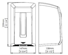 Load image into Gallery viewer, M04ACS Smartflow® sensor operated hand dryer in satin grey finished thermoplastic