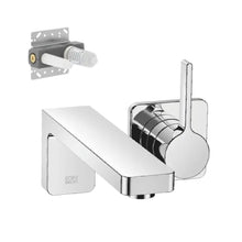 Load image into Gallery viewer, Lulu 36860710-00 (N) wall mounted single lever basin mixer with max. flow 7 l/min in polished chrome w/3586097090 Concealed Part