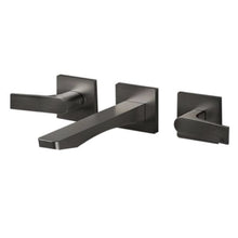 Load image into Gallery viewer, Rilievo 59091.707 external parts for three hole basin mixer,170mm projection in 707 Black Metal Brushed PVD with 45089.031 built-in part