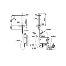 Load image into Gallery viewer, Ispa 41403.031 High Basin Mixer in Chrome with Temperature and Flow Pulse Control 29624.031 Box Ispa Touch