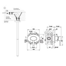 Load image into Gallery viewer, Ovale 23099.031 Ceiling-Mount Basin Spout with Separate Control 23110.031 External part in Chrome & 46112.031 Concealed part