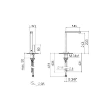 Load image into Gallery viewer, Lot 17861680-06 Single-lever Water Dispenser Hot & Cold in Platinum Matt, 12.893.970.90 Hot Water Tank with Filter in UK Version, 38000000-86 sink