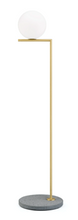 Load image into Gallery viewer, FLOS IC F1 Outdoor F012A03C059 Floor Lamp, D320 x 1350h mm, Frame Brass, Base Grey Lava, with RF26260 LED light bulb, E14 10W 3000K 900 l dimmable