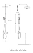 Load image into Gallery viewer, A5A9790C00 (EU) Even wall-mounted single-lever mixer shower column with adaptable shelf