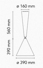 Load image into Gallery viewer, Diabolo F2121009 Suspension Lamp, D390 x 950h mm, Frame White, light source not included