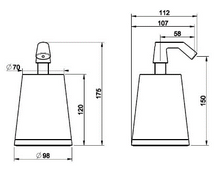 Load image into Gallery viewer, Cono 45437031 Standing Soap Dispenser Holder