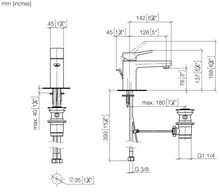 Load image into Gallery viewer, Yarre 33501832-69 Single-lever lavatory mixer with drain in soft black