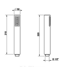 Load image into Gallery viewer, 14372.031 hand showerhead in Chrome
