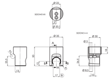 Load image into Gallery viewer, 339 SOM shower holder in Chrome