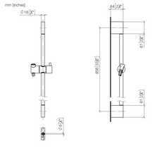 Load image into Gallery viewer, 26413979-09 (XV-011912) Slide Bar & Hose in Durabrass