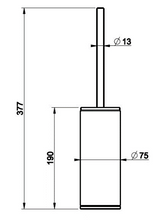 Load image into Gallery viewer, INCISO 58543.708 White free standing toilet brush holder in Copper Brushed PVD