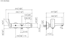 Load image into Gallery viewer, YARRE 33200832-69 Single-lever bath mixer for wall mounting with shower set in Soft Black