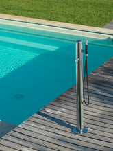 Load image into Gallery viewer, Col 90.1 Mix Outdoor Column W/Single Lever Mixer, W/1500mm Flexible Hose and Hand Shower Finish : Stainless Steel