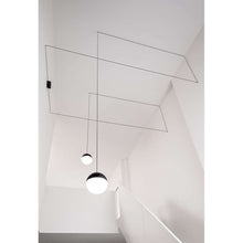 Load image into Gallery viewer, String Light Sphere Head 12mt cable F6480030 Suspension Lamp F6480030 - Black