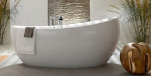 Load image into Gallery viewer, Aveo New Generation Ubq194ave9w1v.96 Free Standing Bathtub Made Of Quaryl 1900 X 950mm in Star White