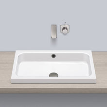 Load image into Gallery viewer, AB.SR650 3230700000 rectangular sit-on basin 650 x 415mm in white with overflow