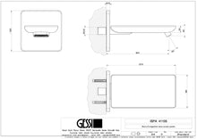 Load image into Gallery viewer, 41105.031 Wall-mounted Bath Waterfall Spout with 184 mm Projection Finish : Chrome Plated