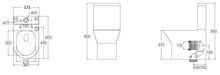 Load image into Gallery viewer, WBVC950162WW TREVISO BTW DUAL FLUSH RIMLESS TOILET