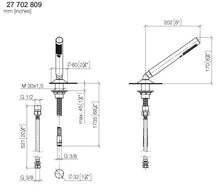Load image into Gallery viewer, Vaia 27702809-16 complete hand shower set in dark brass matt