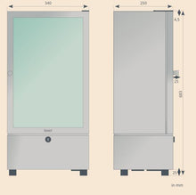 Load image into Gallery viewer, Biszet B7 cosmetics & medicine cooler in right door hinged