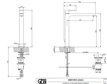 Load image into Gallery viewer, Emporio 29903.031 single hole mixer in chrome, with 1/1/4" waste and 3/8" flexible connections