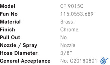 Load image into Gallery viewer, CT 9015C U-shape sink mixer in chrome