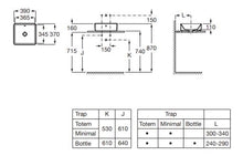 Load image into Gallery viewer, A3270ML000 (EU) Alter / The Gap wash basin 390 x 370 x 130 mm colour: white