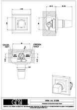 Load image into Gallery viewer, Mimi 31203.031 Basin Spout with 211 Projection with Mimi 31206.031 Built-In Basin Mixer Control in Chrome