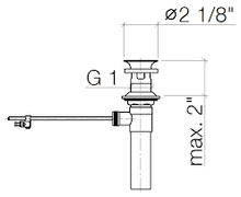 Load image into Gallery viewer, 04110102300.00 Pop Up Waste Unit Finish : Chrome