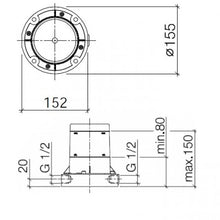 Load image into Gallery viewer, Tara. 22.584.892.00 Single-Hole Basin Mixer in Chrome with Stand Pipe, 200 mm Projection